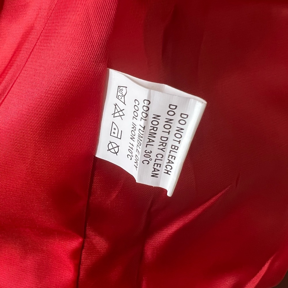 Red Silver Studded Rivet Jacket - Picture 12 of 13